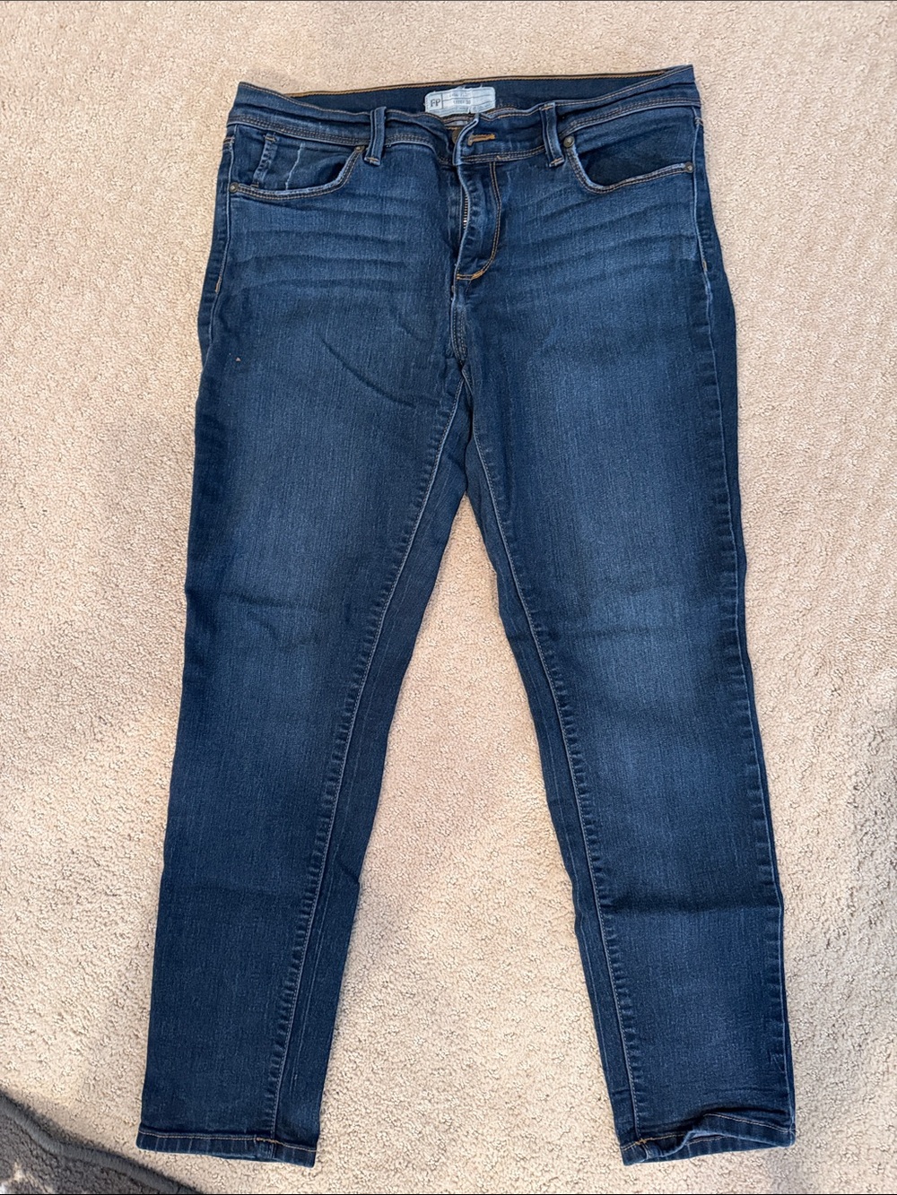 Free People Dark Indigo Skinny Jeans